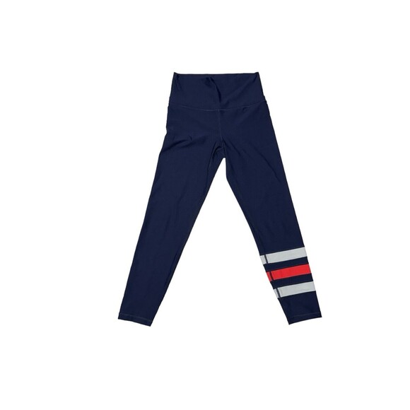 Aerie Chill Play Move Colorful Stripes‎ On Leg Leggings Active Athleisure Medium - Picture 1 of 7